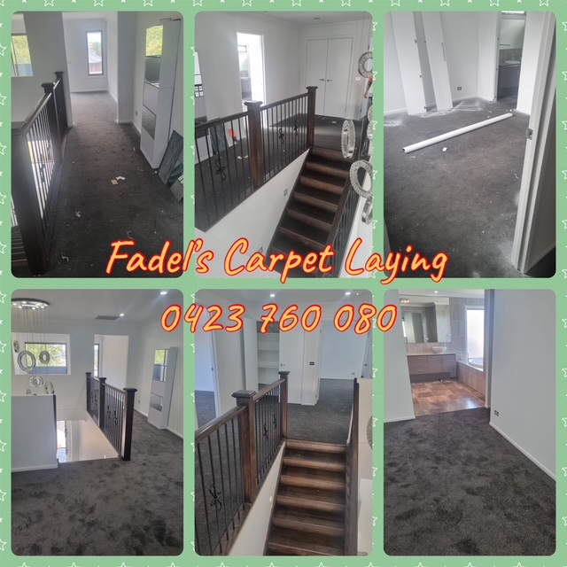 Finished carpet work by Fadel's Carpet Laying