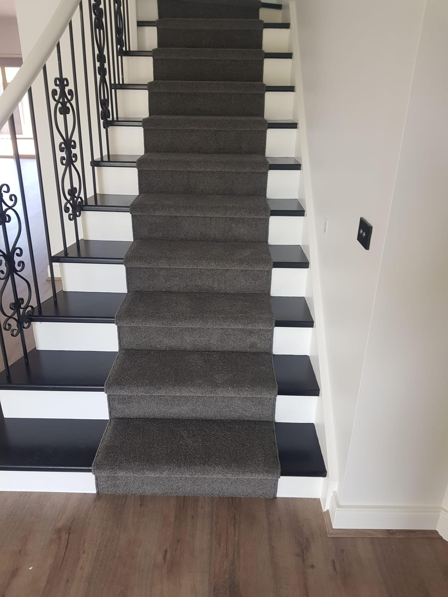Finished carpet work by Fadel's Carpet Laying