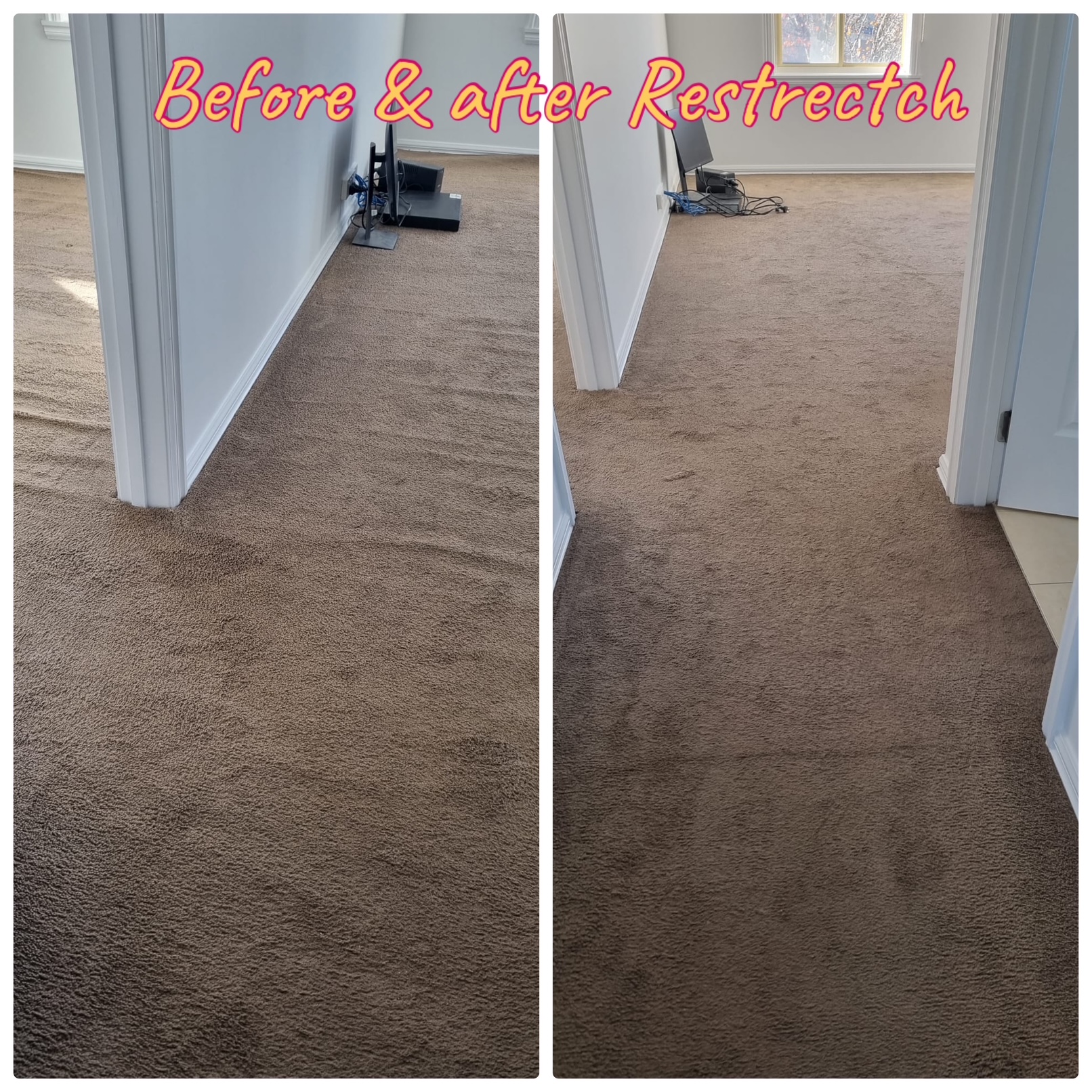 Finished carpet work by Fadel's Carpet Laying
