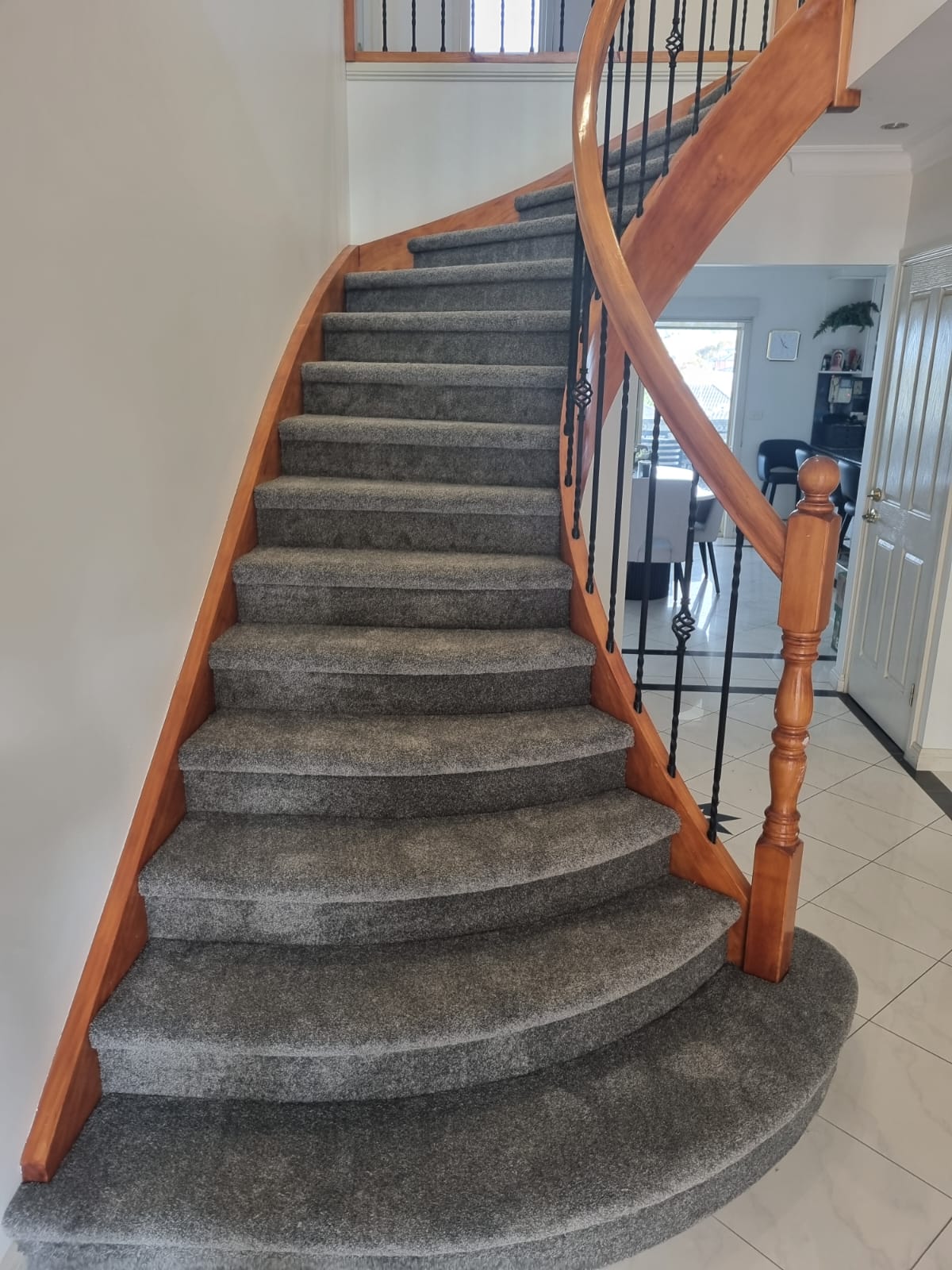 Finished carpet work by Fadel's Carpet Laying