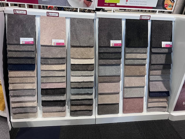 Rolls of quality carpet ready for supply and installation